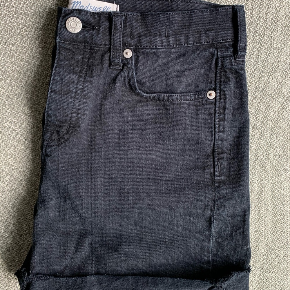Madewell Black Denim Shorts